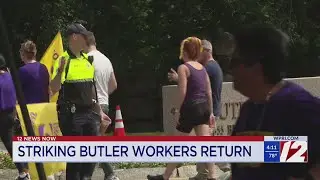 Butler Hospital staffers begin returning to work after strike