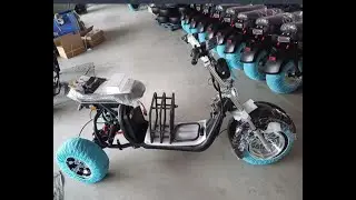CP-3 3000W Motor 60V 21Ah Removable Battery Tricyle Electric Trike Mortorcycle 10Inch Off Road Tire