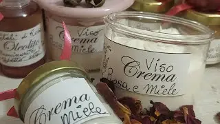 CREMA VISO petali di rosa e miele senza conservanti fatta in casa
