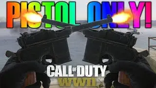 PISTOL ONLY CHALLENGE! -  NEW AKIMBO MACHINE GUN PISTOL - Call Of Duty: WW2 Gameplay
