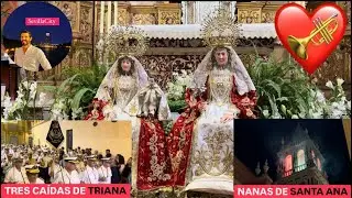 4K 🎺🥁🎺 TRES CAÍDAS DE TRIANA: LA BANDA SONORA DE SANTA ANA NANAS SANTA #triana #trescaídasdetriana