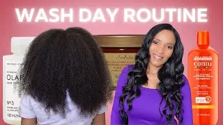 Straight Hair Natural Full Wash Day Routine | Long Healthy Hair!