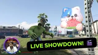 Hulk vs Police in GTA V 💥 | Epic Fight #Shorts #FYP #gtavlive