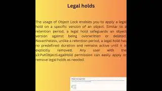 How S3 Object Lock works  #aws #cloudcomputing #s3buckets