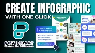 how to generate text to infographic in one click using piktochart