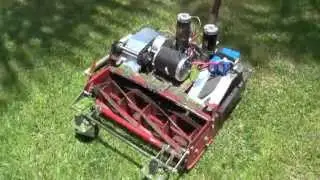 Mr Tmac's rc lawn mower with hacked ps2 rc 2
