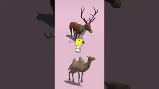 Camel + Reindeer = 🤩 #3d #3danimation #trieuview