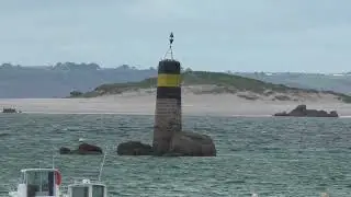 East Cardinal Navigation Mark, Port Saint Sauveur, &Icirc;le Grande 22560 Pleumeur-Bodou, Brittany, France