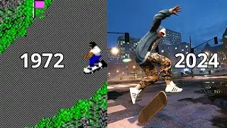 Evolution of skateboarding games 1977 - 2024