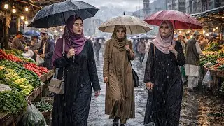 Afghanistan 4K: Life in Kabul 2026 | Mandawi Bazaar | Rainy Day Walking Tour