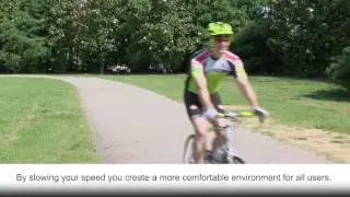 City of Raleigh's Greenways: SPEED LIMIT ON THE TRAIL