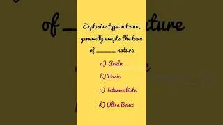 Explosive Type Volcano | Geology | Geochangers | Geology In Tamil | #shorts