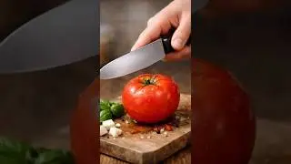 Relaxing ASMR Tomato Slice 🍅#shorts