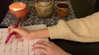 Grade Papers With Me ✨ Teacher ASMR ✨ Writing, page turning, pouring tea (No Talking, No music)