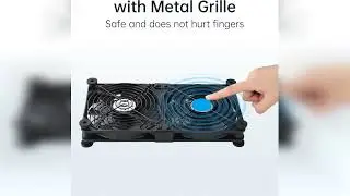Review: ELUTENG Dual AC USB Computer Fan 140mm USB Fans for Cooling 3 Speed Control 12V Comput...