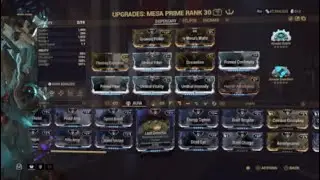 Warframe Mesa Aura test Bombard Growing power Pistol amp Corrosive projection