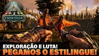 MUITA EXPLORA&Ccedil;&Atilde;O E CONSEGUIMOS O ESTILINGUE! - ARK: Survival Evolved 🦖🔥 #10