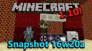 Minecraft 1.10 Snapshot 16w20a- New Blocks, New Mobs, New Recipes!