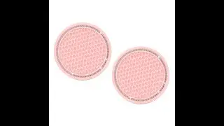 Car Artificial Diamond Water Coaster Round Silicone Non-slip Car Non-slip Cup Holder