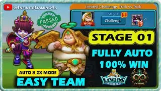 Limited Challenge Trick vs Trick Stage 1 Easy Team | Lords Mobile Petite Devil Stage 1 Fully Auto