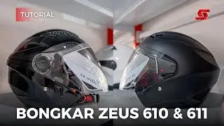 Tutorial Bongkar Pasang Busa dan Visor di Helm Zeus ZS610&611 | Sky Tutorial #tutorial #helmet