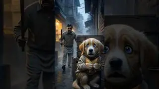 He Bought Food for His Siblings After Working All Day 🐶🍗🎂 #puppy #puppystory #viral #shorts