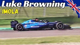 Luke Browning drives the Williams FW45 F1 car during a TPC test at Imola Circuit