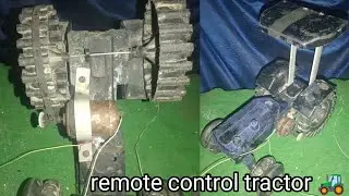 How to make tractor with motor and Puli belt 😱 remote control tractor kaise banaen 🤔
