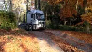 Mobile Baustra&szlig;e -  Als Kurve verlegt inklusive Stellfl&auml;che f&uuml;r Container