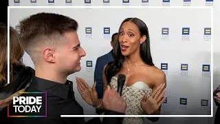 Michaela Ja&eacute; Rodriguez Accepts the Equality Award from the Human Rights Campaign