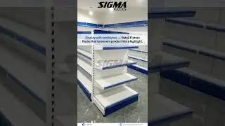 Blue & White Retail Display Racks Installation in Jharkhand #retailsolutions #displayracks