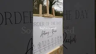 Our signature wedding signage style is ✨ Contemporary Chic ✨ #weddingstationery #weddingsignage