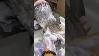 new silver light brown hair color with Korean short hair cut #hairstyle#foryoupage #shorts #haircare