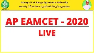ANGRAU AP EAMCET 2020 Bipc MPC Anil Techy LIVE