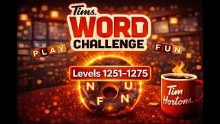 Tim Hortons Word Challenge Levels 1251-1275 #timhortons #free #newvideo #subscribe #like #comment