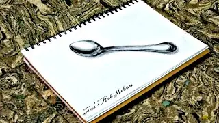How to shade a spoon with charcoal pencil | Yt shorts | Jane's Art Melon