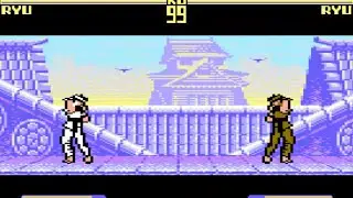 C128 Super Street Fighter 2 Turbo COMMODORE 128 In C64 MODE By RetroGL LOOK INDIE RETRO NEWS