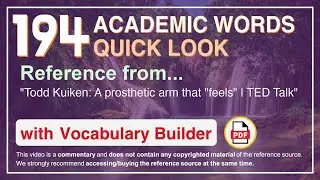 194 Academic Words Quick Look Ref from 