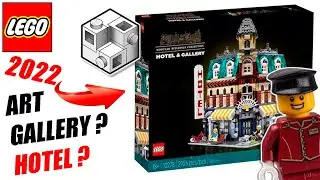 NEW LEGO CREATOR EXPERT 2022 - НОВЫЙ МОДУЛЬНИК - HOTEL AND ART GALLERY - ОТЕЛЬ И ГАЛЕРЕЯ