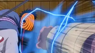 Raikage Blitz Tobi at Lightning Speed || Tobi Saves Sasuke from Kekkei Tōta || Five Kage Summit
