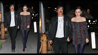 Red Hot Chili Peppers Anthony Kiedis Grabs Dinner With Girlfriend At Giorgio Baldi in Santa Monica!