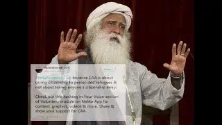 Modi's pro-CAA twitter campaign: PM posts Sadhguru's video message