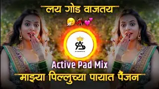 mazya pilluchya payat paijan dj song | active pad mix | माझ्या पिल्लूच्या पायात पैजण लय गोड वाजतय dj