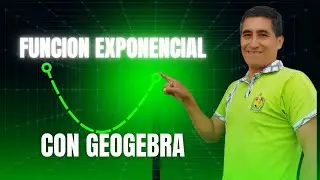 Función exponencial con Geogebra