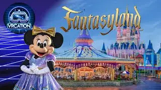 Walk around Fantasyland in Magic Kingdom at Disney World Orlando - Binaural Audio / VR180