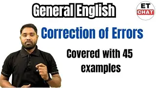 Correction of Errors English grammar through Telugu | English Grammar through Telugu