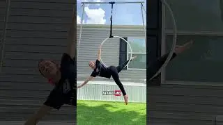 Link 5 Aerial Hoop Beginner Moves! Mermaid - Arabesque - Angel - Reverse Angel - Crescent Moon 🌙