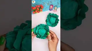 Cabbage🥬 From toilet paper🧻😱 #diy #craft #craftywasp #ytshorts #easycraft #easy