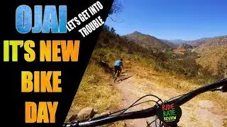 NEW BIKE DAY IN OJAI | Mountain Biking California | VAN LIFE USA