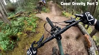 Riding Coast Gravity Bike Park in the RAIN! Part 2